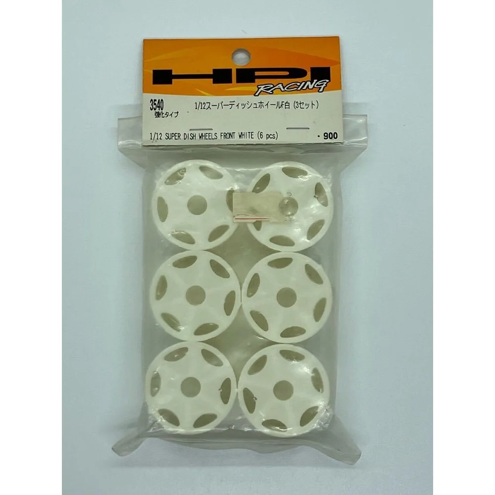 HPI 3540 1/12 Super Dish Wheels Front White