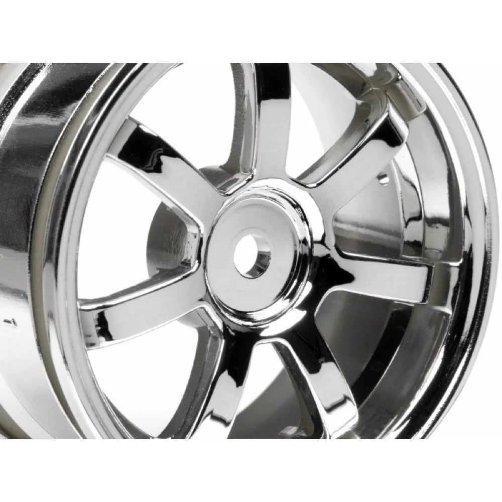 HPI 3574 Mag7 Wheels 26mm Chrome (0mm Off Set) - Image 3
