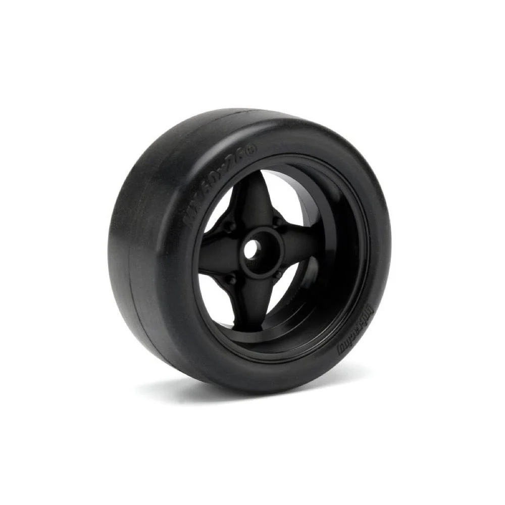 HPI 3911 Mx60 4 Spoke Wheel Black (6mm Offset/2pcs) - Image 3