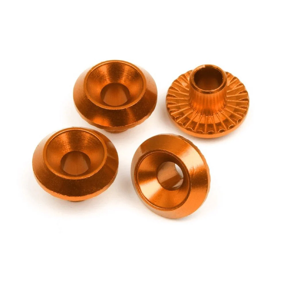 HPI 86986 Wheel Washer (Orange/4pcs)
