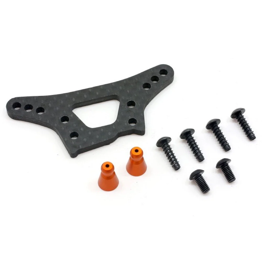 HPI 87089 Front Shock Tower (Woven Graphite/3.0mm)
