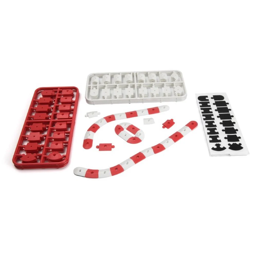HPI nano-TTR Curb Set - Red and White - Image 2