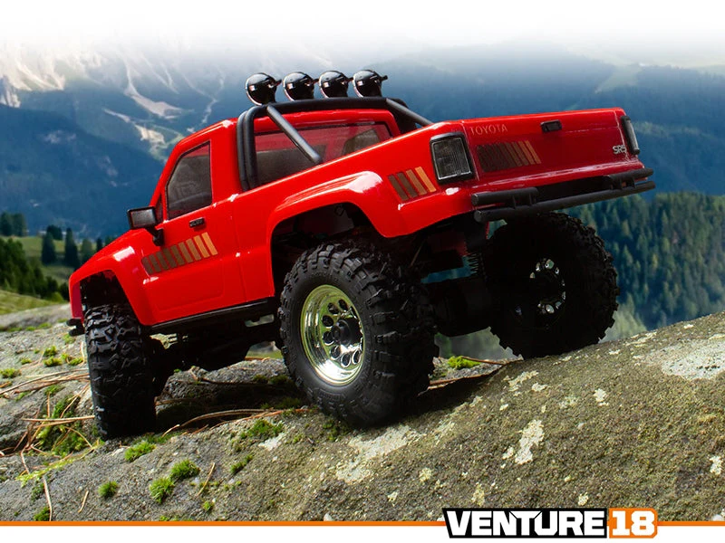 HPI Venture 18 1985 Toyota Hilux SR5 1/18 RC Crawler (Red) 160801 - Image 6