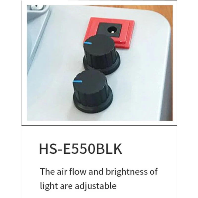 HSeng E550BLK Spray Booth W/Led Light 55cm DualFans - Image 6