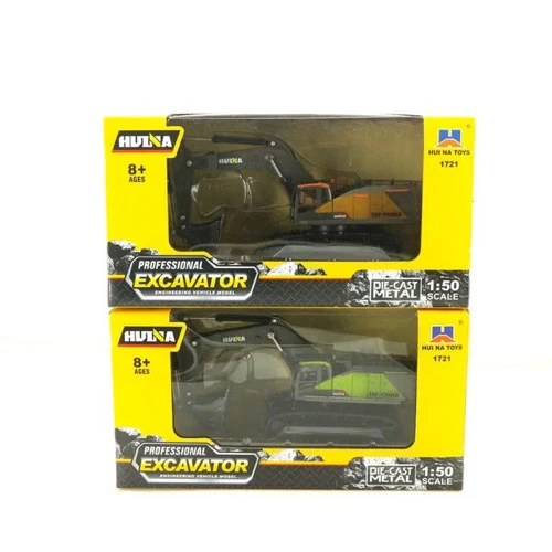 Huina HN1721 1/50 Diecast Excavator - Image 4