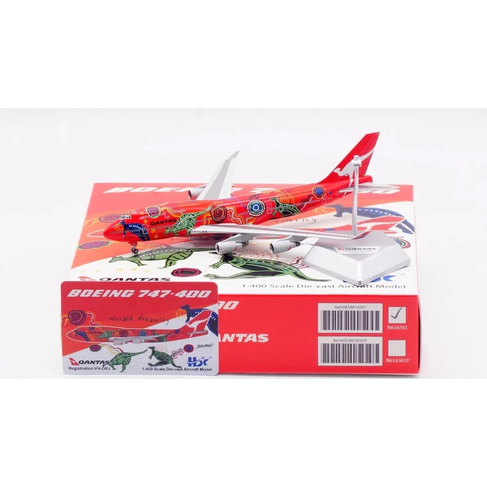 HX Models B616501F 1/400 Qantas Boeing 747-400 VH-OEJ 'Wunala Dreaming' 'Flaps down' - Image 24