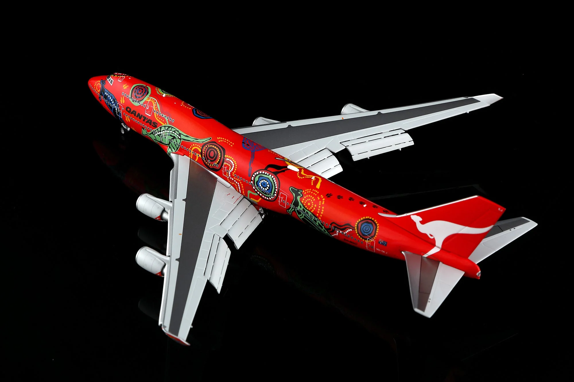 HX Models B616501F 1/400 Qantas Boeing 747-400 VH-OEJ 'Wunala Dreaming' 'Flaps down' - Image 4