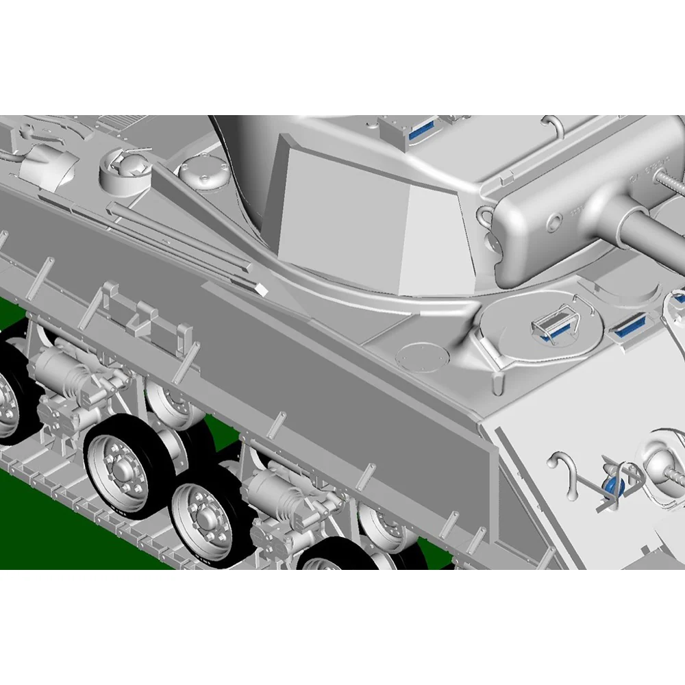 I Love Kit 1/16 M4A3E8 Thunder VII Medium Tank Plastic Model Kit - Image 14