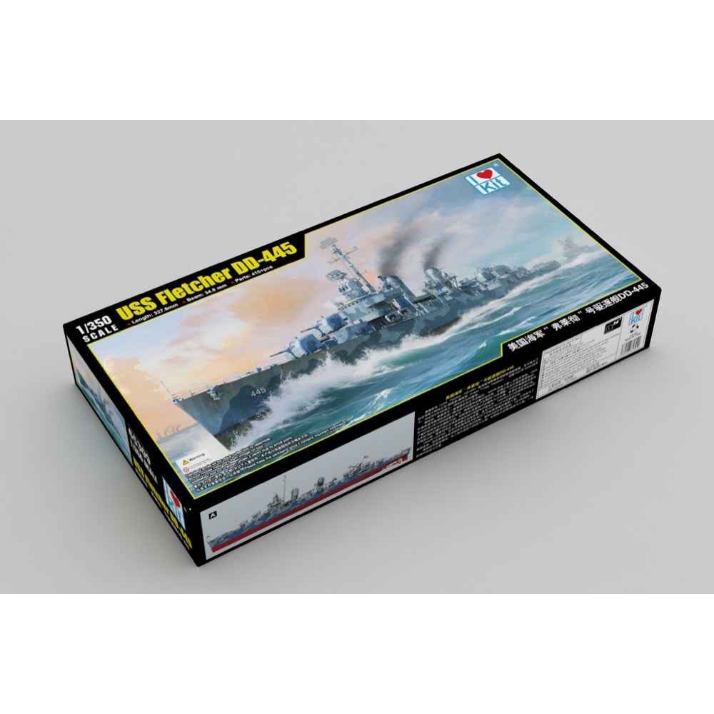 I Love Kit 1/350 USS Fletcher DD-445 Plastic Model Kit - Image 2
