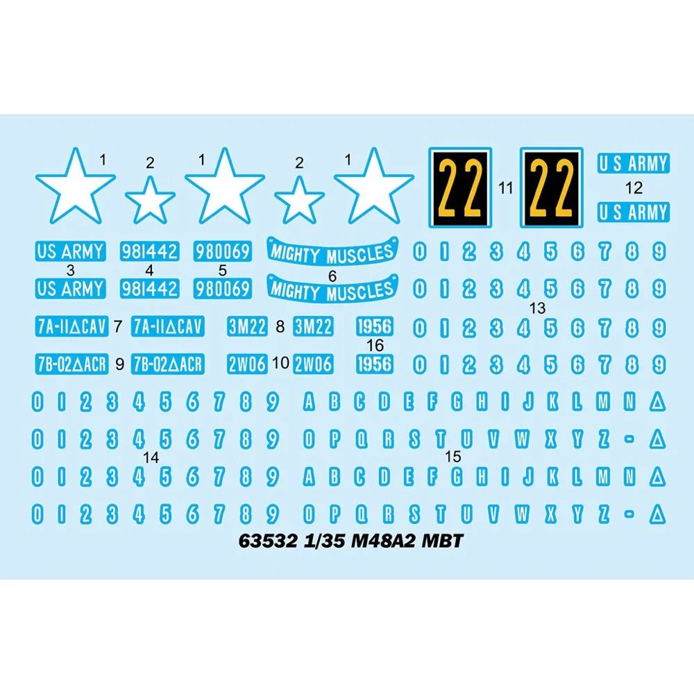 I Love Kit 63532 1/35 M48A2 MBT Plastic Model Kit - Image 9