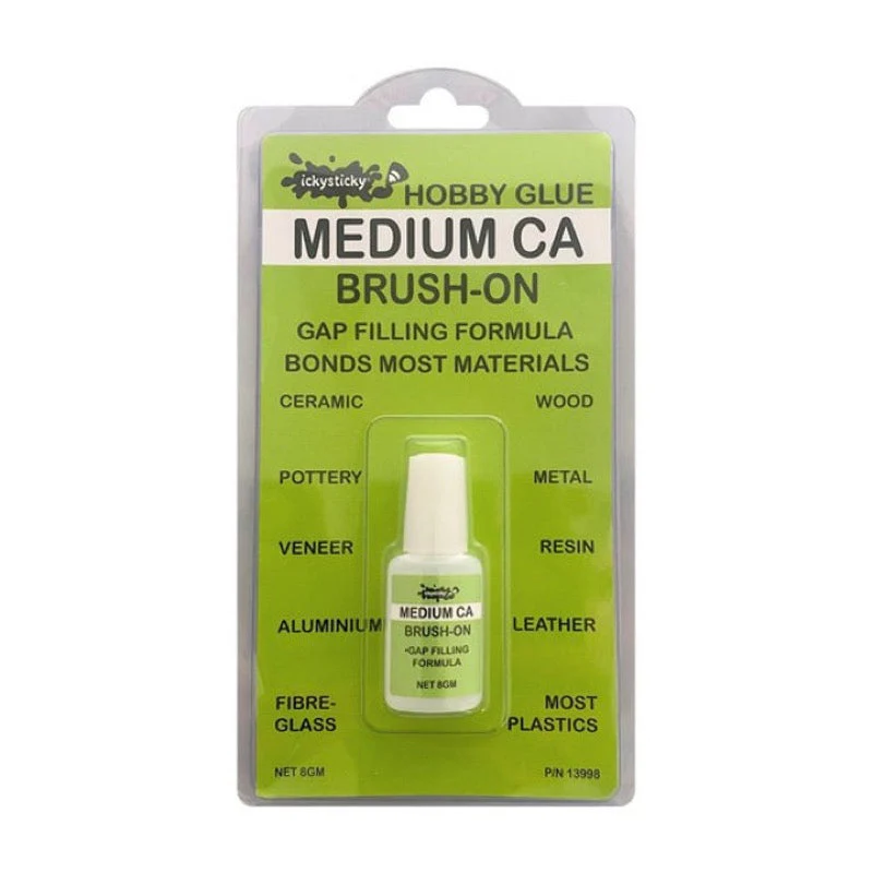 Icky Sticky 13998 Medium CA Glue Brush On 8gm