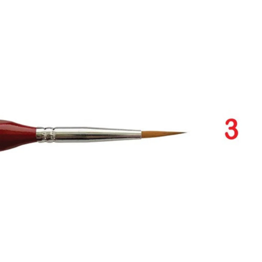 Icky Sticky 14001 Synthetic Hair Detail Paint Brush 3/0
