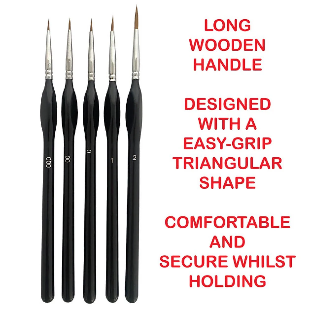 Icky Sticky 14005 Langhao Hair Detail Paint Brush 3/0 - Image 4