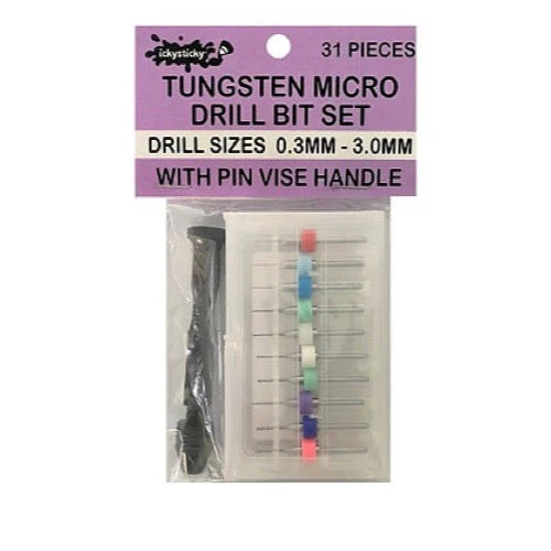 Icky Sticky 550103 Tungsten Micro Drill Bit Set with Handle (31 Piece) - Image 10