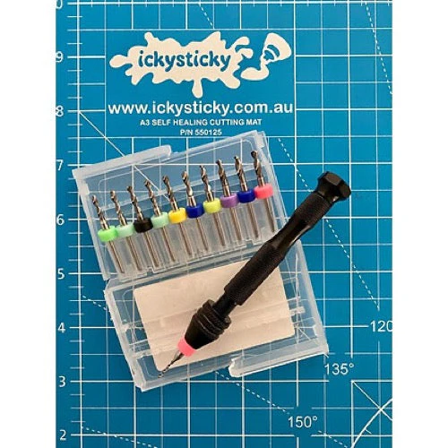 Icky Sticky 550103 Tungsten Micro Drill Bit Set with Handle (31 Piece) - Image 5