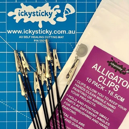 Icky Sticky 560297 Metal Alligator Clips (10pk) - Image 2