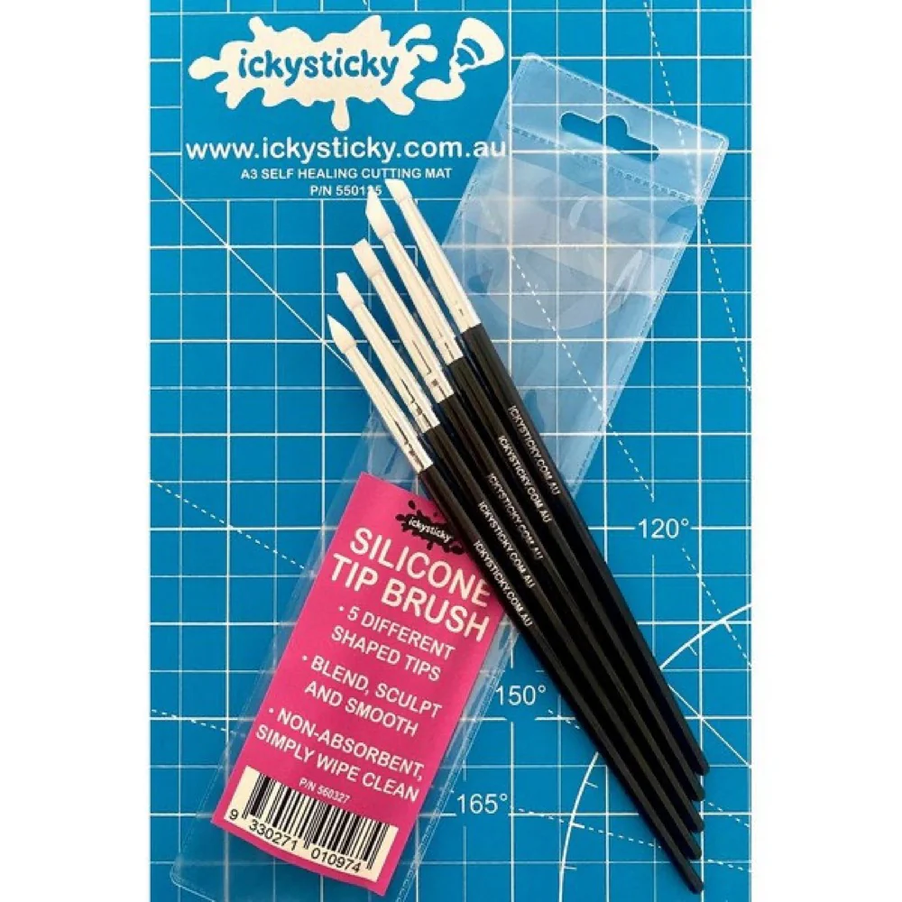Icky Sticky 560327 Silicone Tip Brush 5pk - Image 4