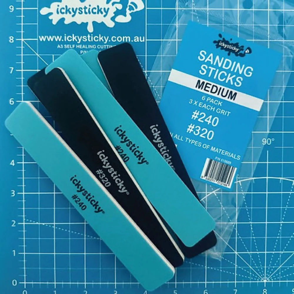 Icky Sticky 610609 Sanding Sticks Medium 6pk - Image 2