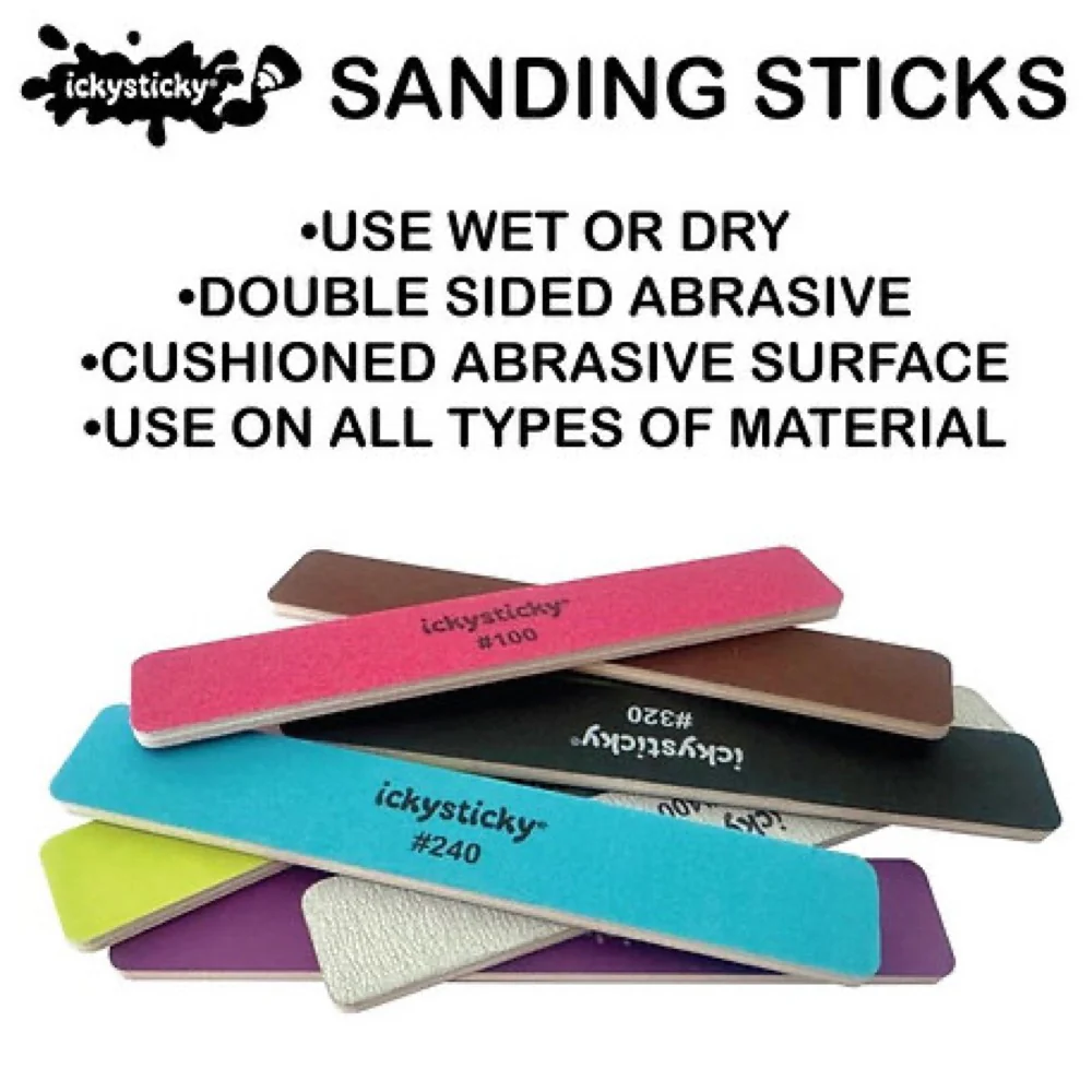 Icky Sticky 610610 Sanding Sticks Fine 6pk - Image 4