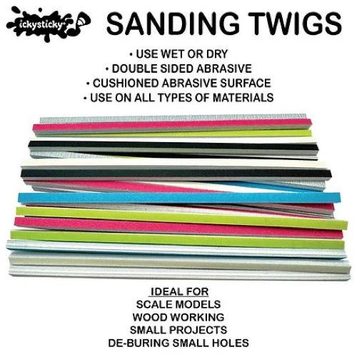 Icky Sticky 610618 Sanding Twigs Medium 20pk - Image 4