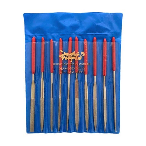 Icky Sticky 660238 10 Piece Diamond File Set