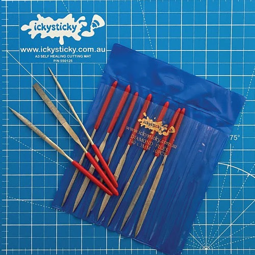 Icky Sticky 660238 10 Piece Diamond File Set - Image 3