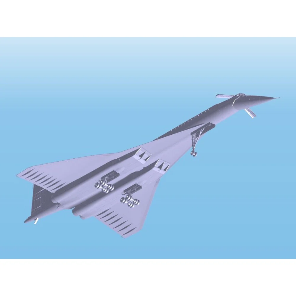 ICM 14401 1/144 Tupolev-144 Soviet Supersonic Passenger Aircraft - Image 4