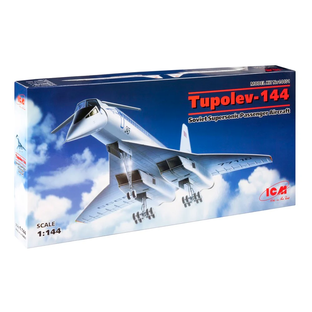 ICM 14401 1/144 Tupolev-144 Soviet Supersonic Passenger Aircraft - Image 6