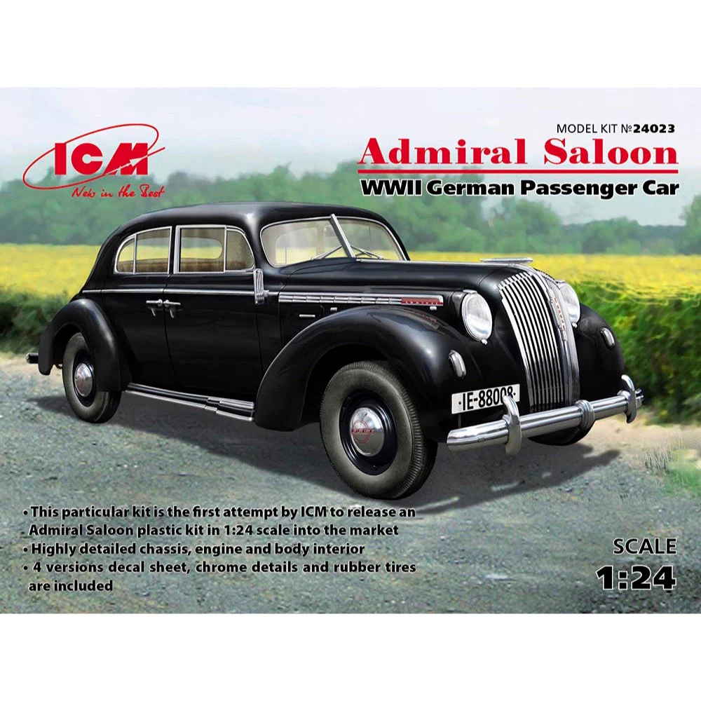 ICM 24023 1/24 Admiral Saloon WWII German Passenger Car - Image 2