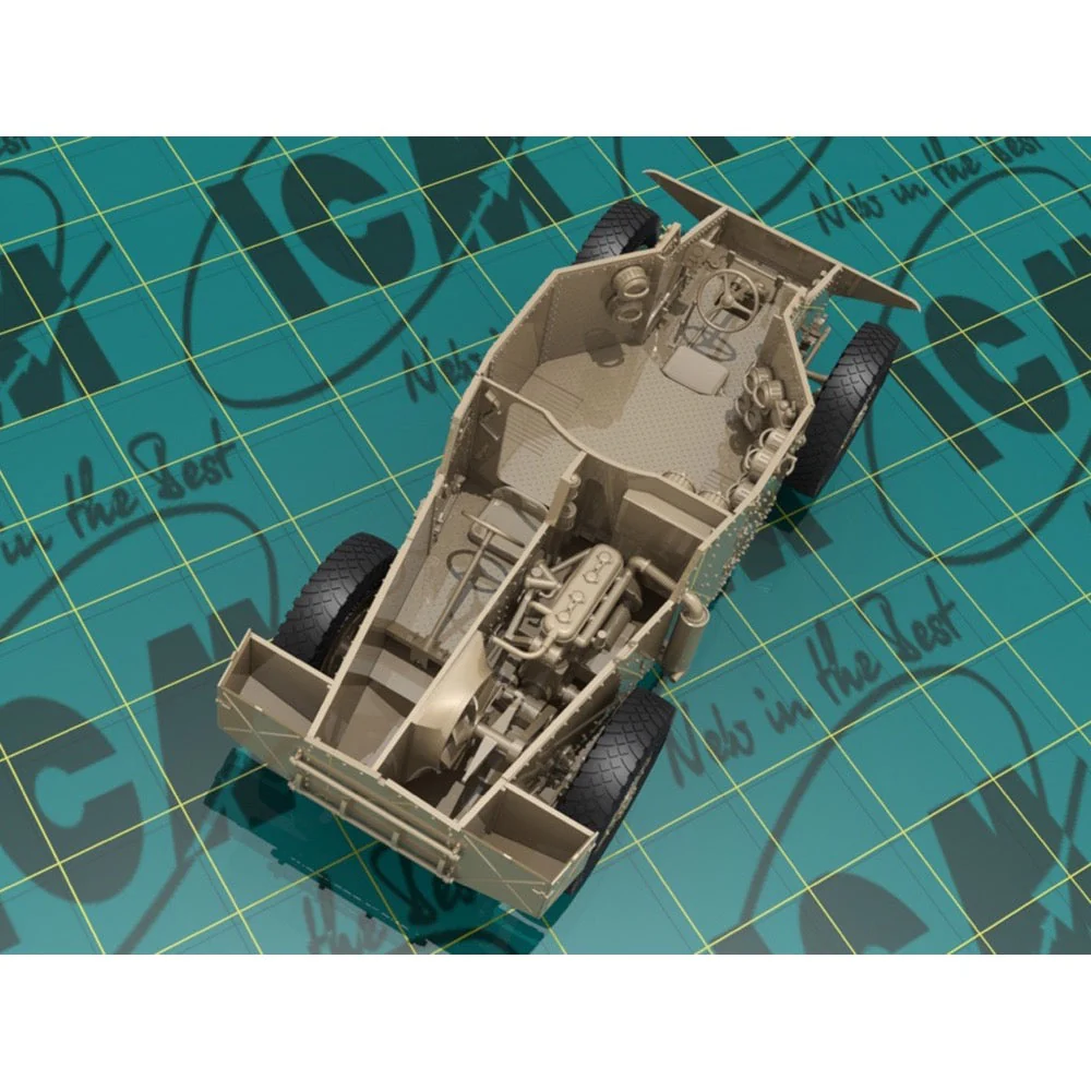 ICM 35374 1/35 Panzersp√§hwagen P 204 f WWII German Armoured Vehicle - Image 11