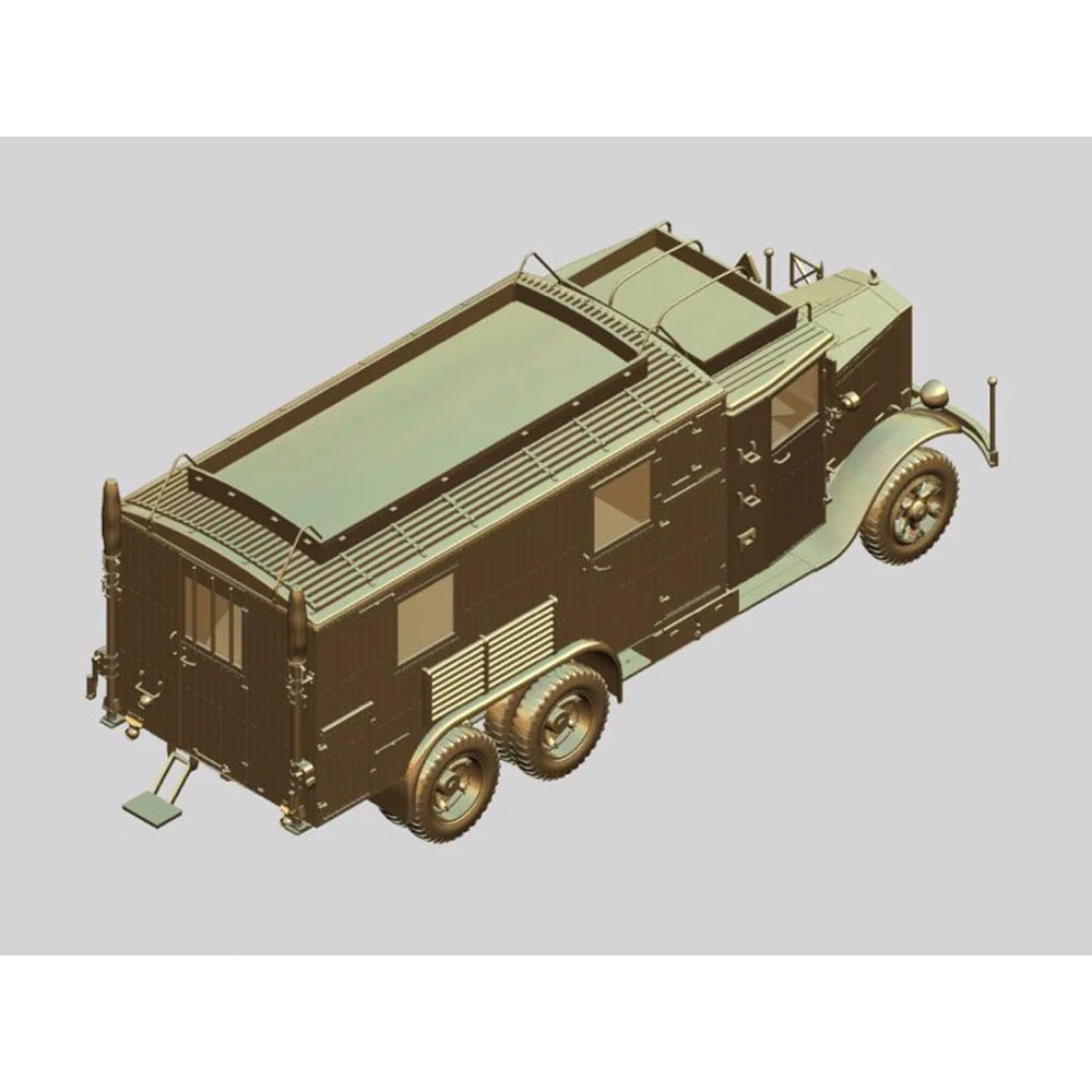 ICM 35462 1/35 Krupp L3H163 Kfz.72 WWII German Radio Communication Truck - Image 13