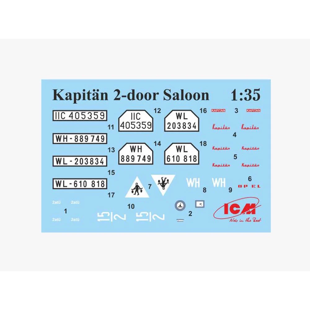 ICM 35476 1/35 Kapitan 2-door Saloon WWII German Staff Car - Image 6