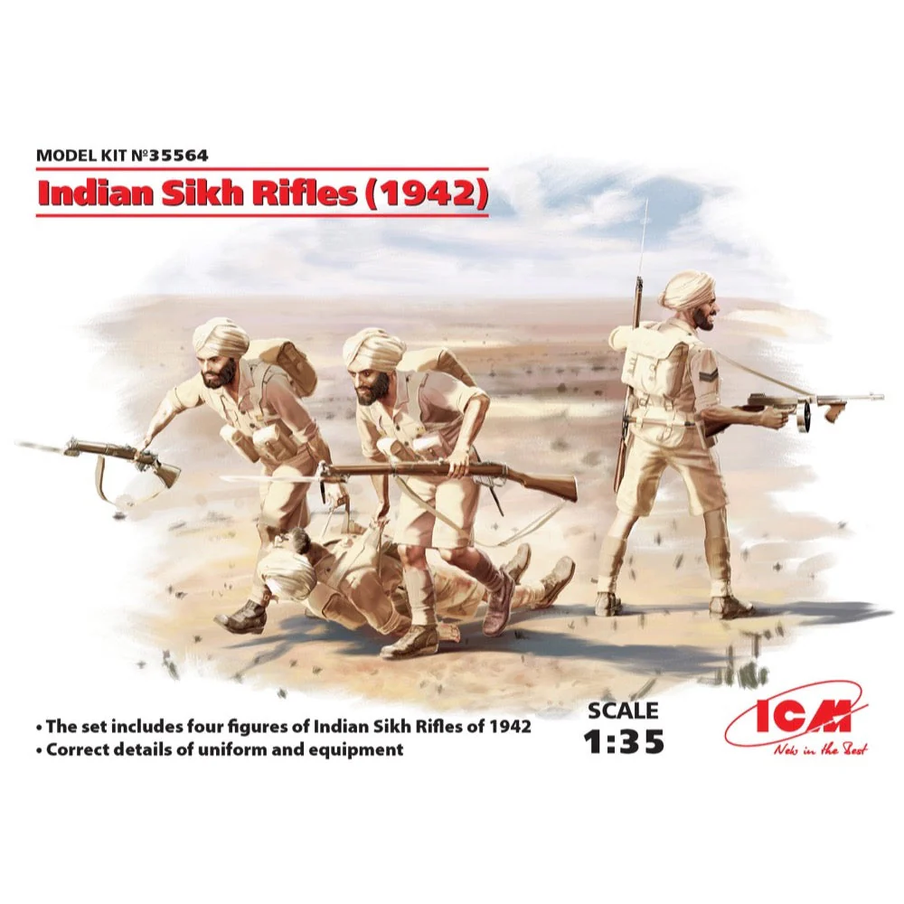 ICM 35564 1/35 Indian Sikh Rifles 1942 - Image 7