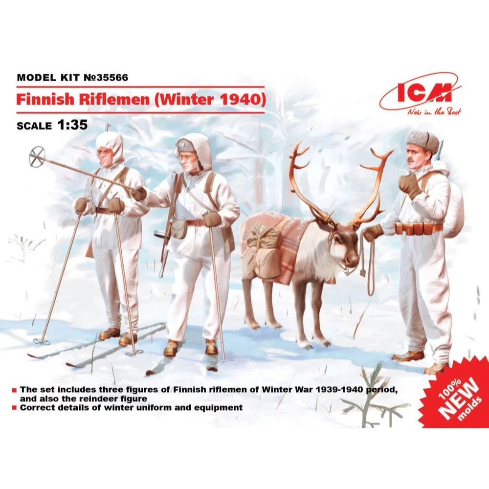 ICM 35566 1/35 Finnish Riflemen Winter 1940 - Image 12