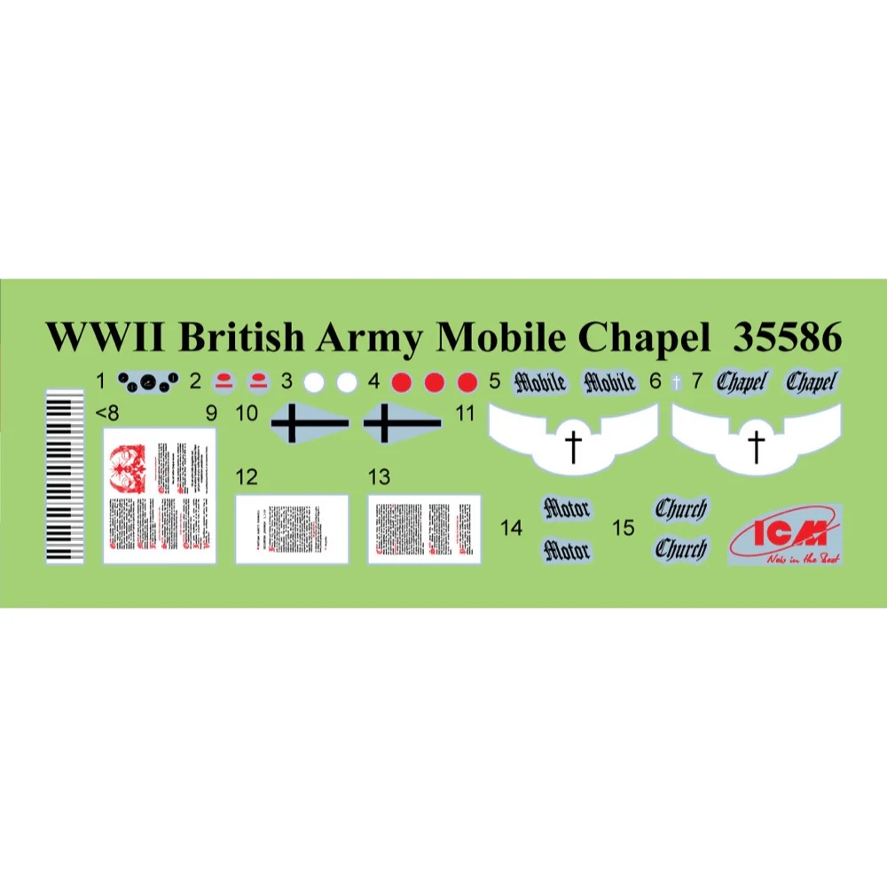 ICM 35585 1/35 Confession before the fight WWII British Army Mobile Chapel & 'You are important to God - Image 2
