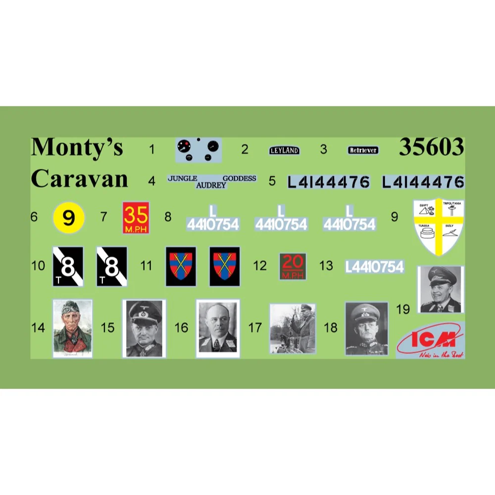 ICM 35604 1/35 Sir Bernard Montgomery's Leyland Retriever Office with Staff - Image 18