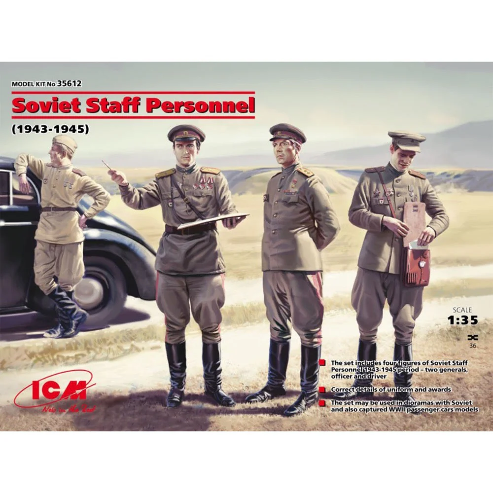 ICM 35612 1/35 Soviet Staff Personnel 1943-1945 - Image 3