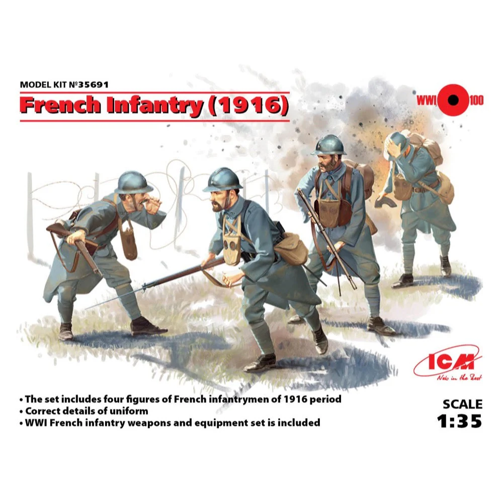 ICM 35691 1/35 French Infantry 1916 - Image 12