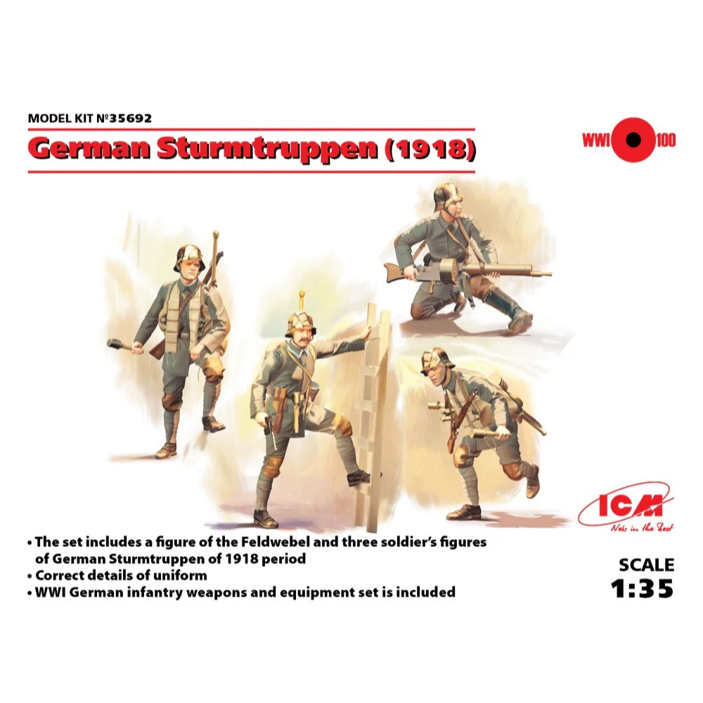 ICM 35692 1/35 German Sturmtruppen 1918 - Image 12
