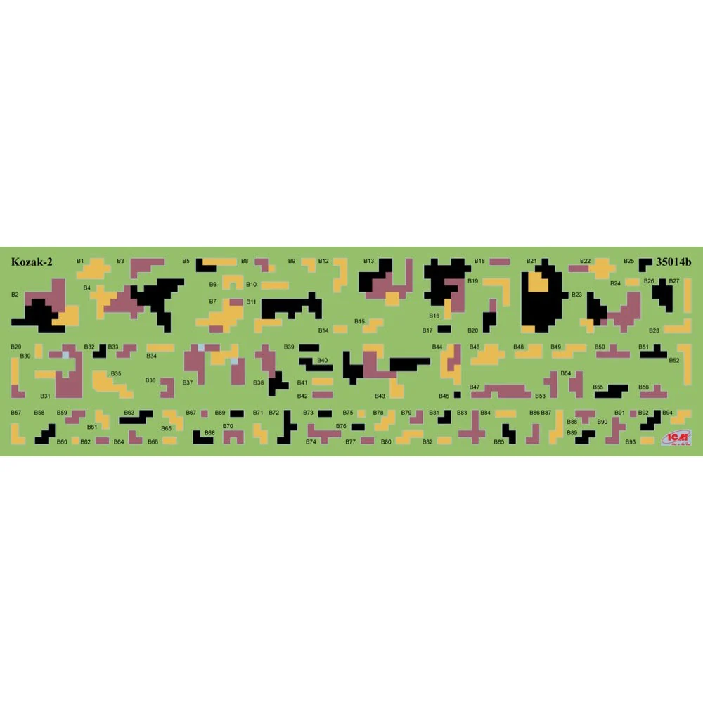 ICM 35748 1/35 Chevrons of Personnel and Camouflage of Military Vehicles of the Ukrainian Army - Image 4