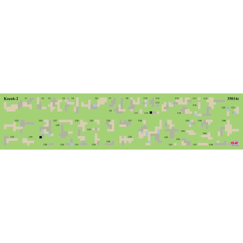 ICM 35748 1/35 Chevrons of Personnel and Camouflage of Military Vehicles of the Ukrainian Army - Image 5