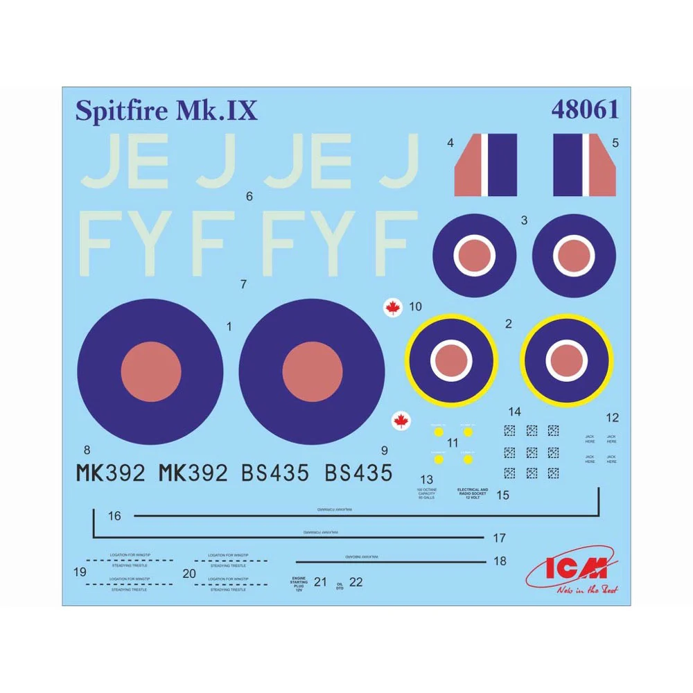 ICM 48061 1/48 Spitfire Mk.IX WWII British Fighter - Image 4