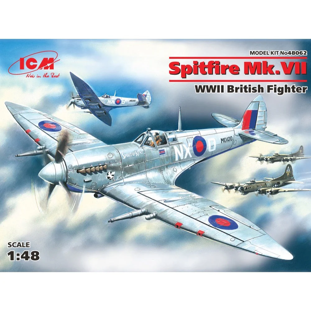 ICM 48062 1/48 Spitfire Mk.VII WWII British Fighter - Image 4