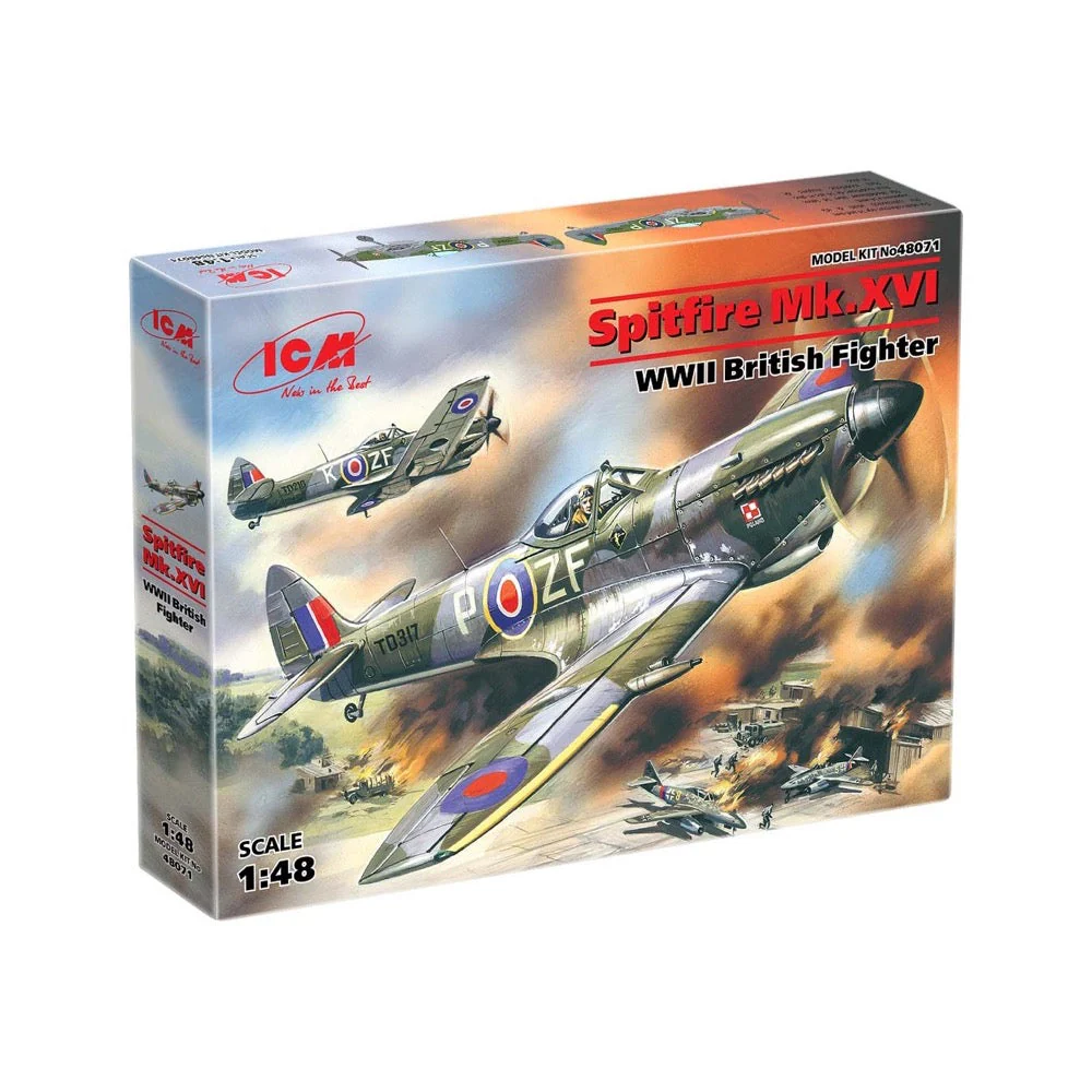 ICM 48071 1/48 Spitfire Mk.XVI WWII British Fighter