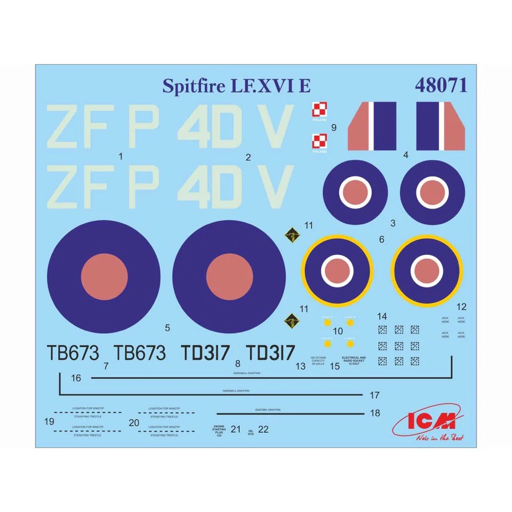ICM 48071 1/48 Spitfire Mk.XVI WWII British Fighter - Image 8