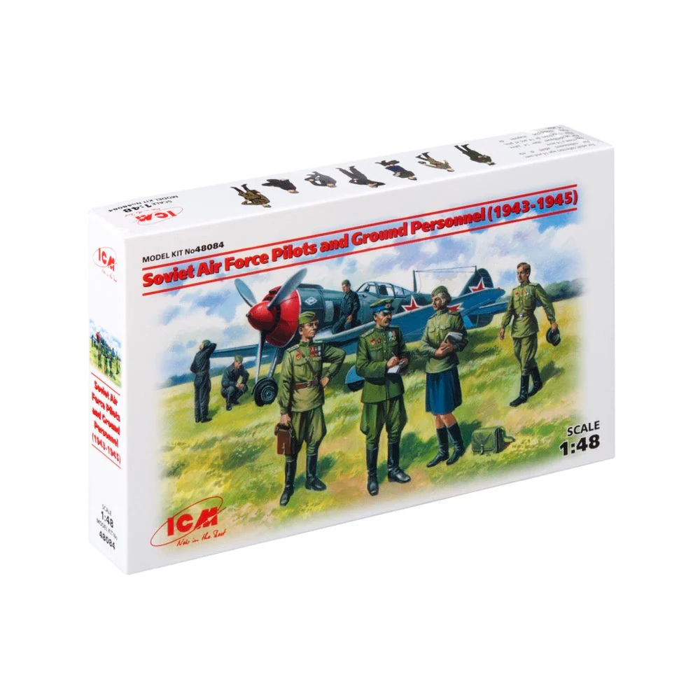 ICM 48084 1/48 Soviet Air Force Pilots and Ground Personnel 1943-1945
