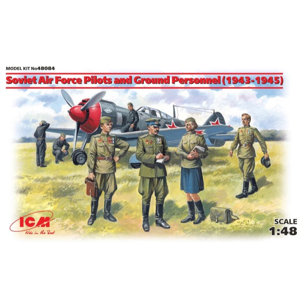 ICM 48084 1/48 Soviet Air Force Pilots and Ground Personnel 1943-1945 - Image 11