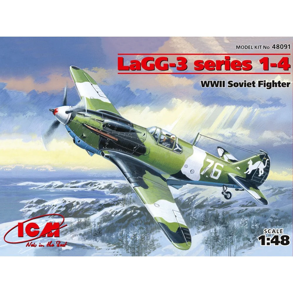 ICM 48091 1/48 LaGG-3 series 1-4 WWII Soviet Fighter - Image 7