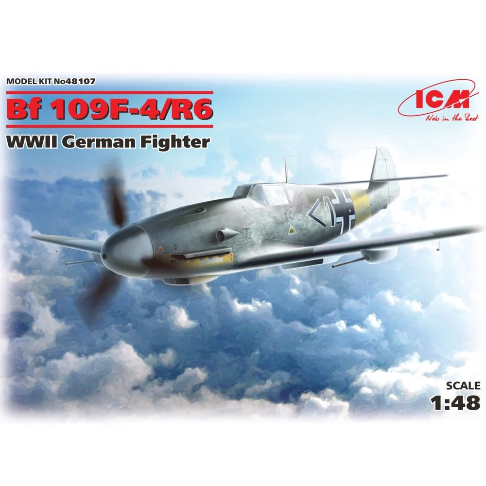 ICM 48107 1/48 Messerschmitt Bf 109F-4/R6 WWII German Fighter