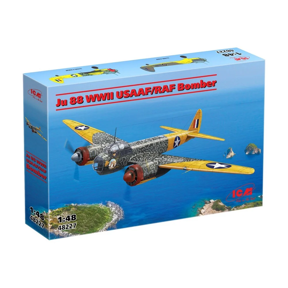 ICM 48227 1/48 Captured Ju-88 WWII USAAF/RAF Bomber